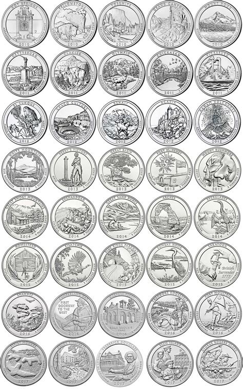 An Image Of Some Different Types Of Silver Coins In Various Styles And