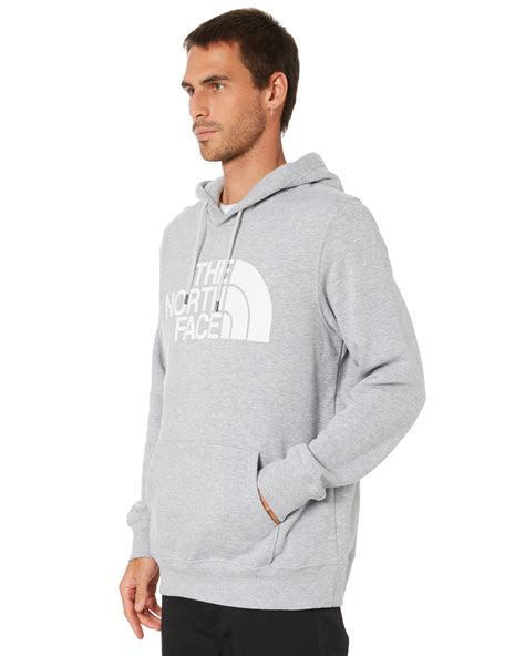 The North Face Half Dome Mens Pullover Hoodie Light Grey Heather