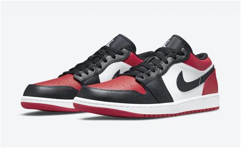 Official Photos Of The Air Jordan 1 Low “bred Toe” Sneaker Novel