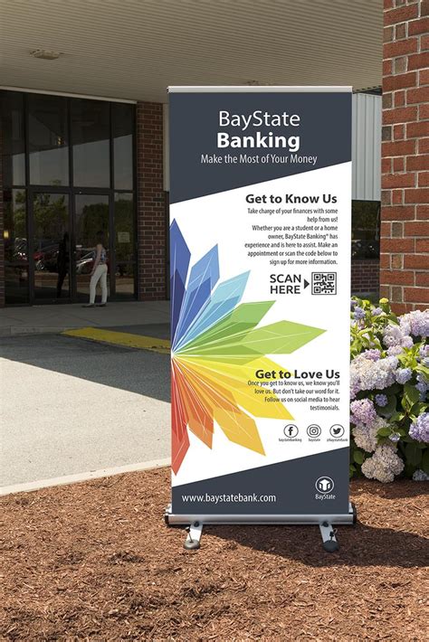 Outdoor Retractable Banner Stand Double Sided Graphics