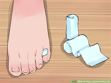 How To Tape A Broken Pinky Toe 9 Steps With Pictures Wikihow