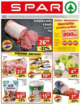 Aktualni leci i katalozi spar i interspar. Spar katalog do 31.10.
