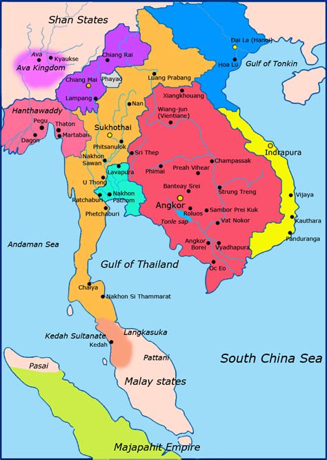 World Map Thailand And India Thailand Map Guide