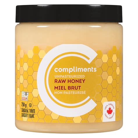Raw Honey White Creamed 750 G Complimentsca