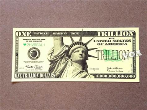 Trillion Dollar Bill Become A Trillionaire Now Lol Fake Money Etsy One Million Dollar Bill