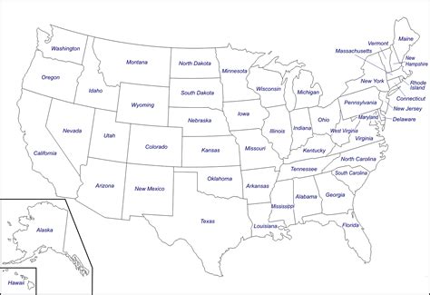 Free Printable Maps Blank Map Of The United States Us Map Printable