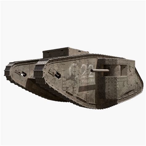 Mark 1 Tank Modeled 3d Turbosquid 1398768