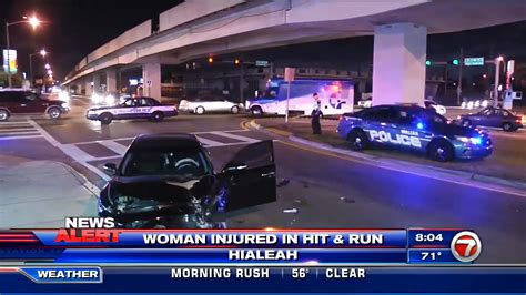 Woman Transported After Hit And Run Crash In Hialeah Wsvn 7news Miami News Weather Sports