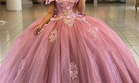 Charming Off The Shoulder Quinceanera Dresses Pink 3d Flowers Sweet 16