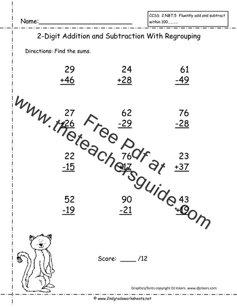 Here are two sample pages out of my fall themed 3 digit subtraction with regrouping pdf. Two Digit Plus One Digit Addition Worksheets With ...