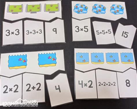 Hands On Multiplication Puzzles Activity Free Printable