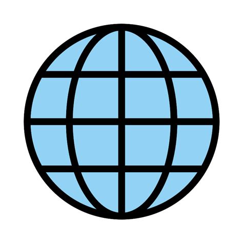 Globe With Meridians Vector Svg Icon Svg Repo