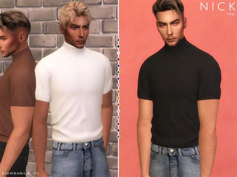 Sims 4 Nick Top By Plumbobs N Fries At Tsr The Sims Book