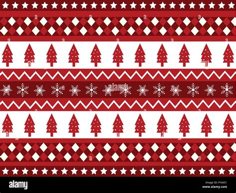 Seamless Patterns With Fabric Texture Christmas Texture Stock Vector