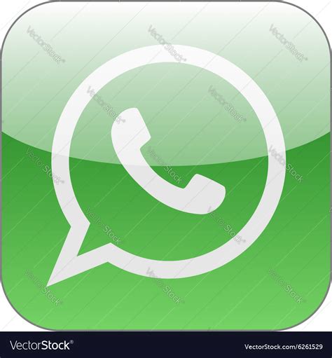 Green Phone In Speech Bubble Icon Whatsapp Vector Image