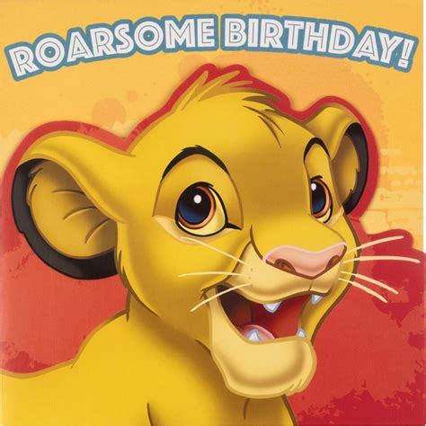 Cards And Invitations The Lion King Personalised Birthday Card