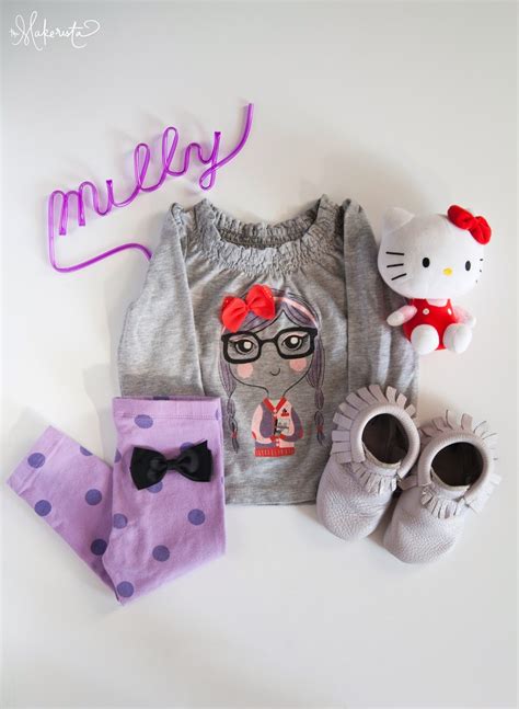 The Makerista Milly Girl Clothes Outfit Colors Purple Red The Makerista