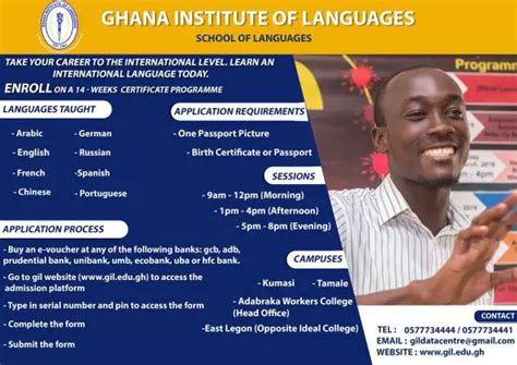 Ghana Institute Of Languages Gil Admission Requirements 20232024