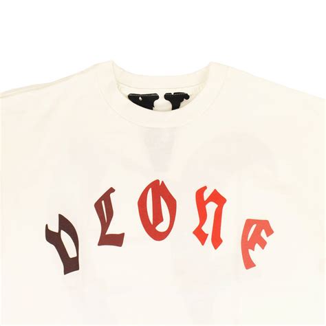 Vlone Logo T Shirt Whitemarrow Red Vlone 1020 100000103lts Whit