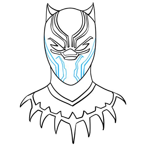 How to Draw the Black Panther - Really Easy Drawing Tutorial