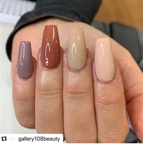 40 Cool Brown Nail Designs To Try In Fall The Glossychic Brown