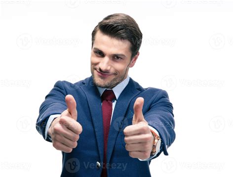 Businessman Showing Thumbs Up Sign 1221701 Stock Photo At Vecteezy