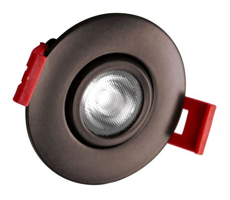 Nicor Lighting 2 Inch Led Gimbal Recessed Downlight In Oil Rubbed