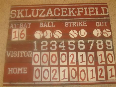 Baseball Scoreboard For Boys Room Tylers Room Pinterest