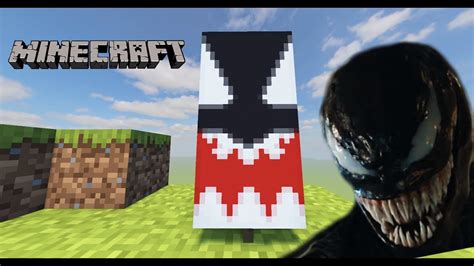 How To Make The Venom Banner In Minecraft Youtube