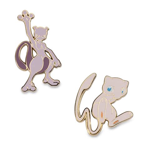 Mewtwo And Mew Pokémon Pins 2 Pack Pokémon Center Original