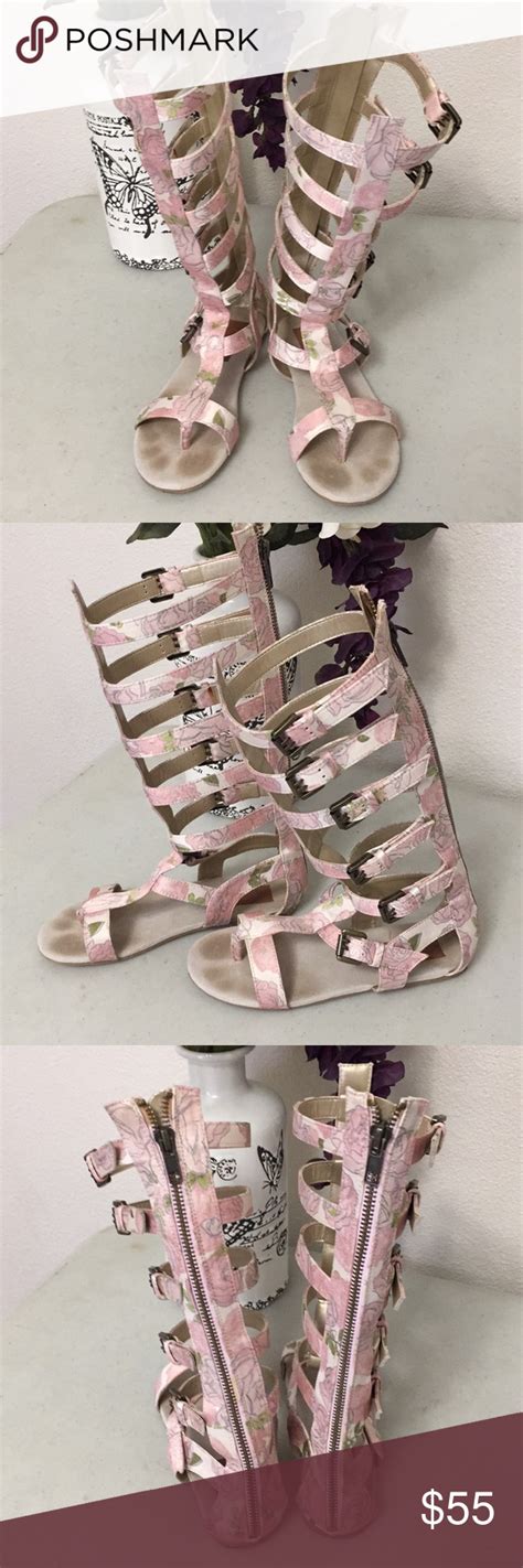 Joyfolie Gladiator Sandals Youth Girls Size 1 Gladiator Sandals Pink