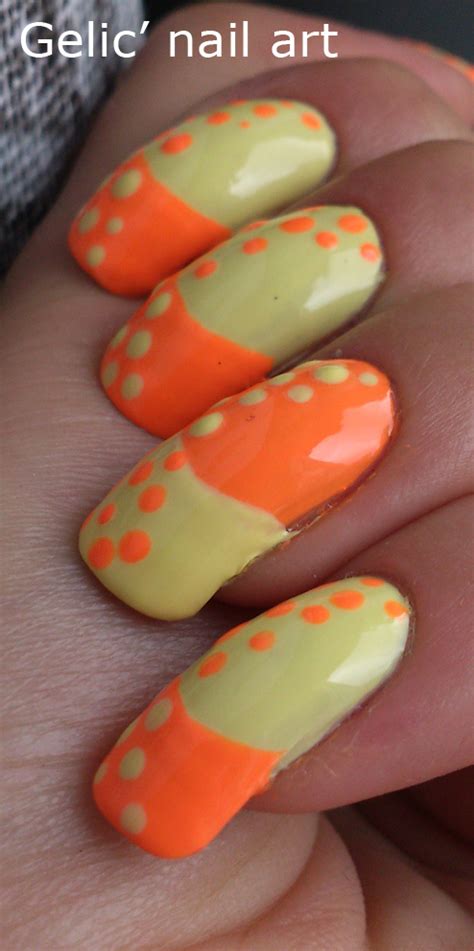 Gelic Nail Art 31dc2013 Day 11 Double Dotted Funky French