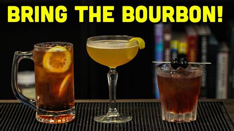 Easy Bourbon Cocktails To Make At Home Youtube