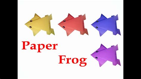 How To Make Origami Frog Very Easy Diy Crafts Youtube