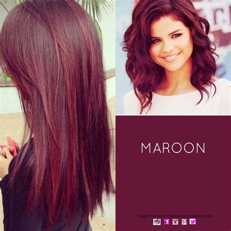 Maroon Burgundy Hair Color