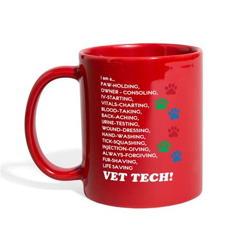 #22 custom vet tech hand stamped keychain. Vet Tech - I'm a... Full Color Mug | Vet tech, Mugs, Vets