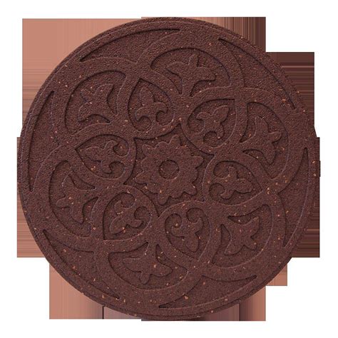 Ecotrend 18 Inch Round Scroll Tc Stepping Stone The Home Depot Canada