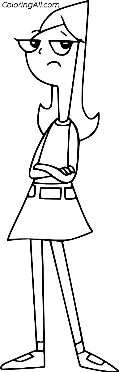 Sad Candace Flynn Coloring Page Coloringall
