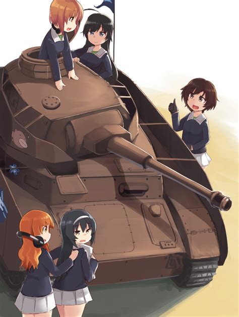 Nishizumi Miho Akiyama Yukari Takebe Saori Reizei Mako And Isuzu Hana Girls Und Panzer