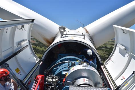 Select from premium inside wind turbine images of the highest quality. Climbing A Wind Turbine. If you decide to climb a wind ...