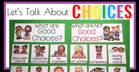 Lets Talk About Choices Sharing Kindergarten School Rules