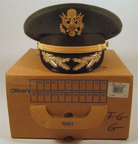 Us Army Field Grade Officer Service Dress Greens Hat Cap