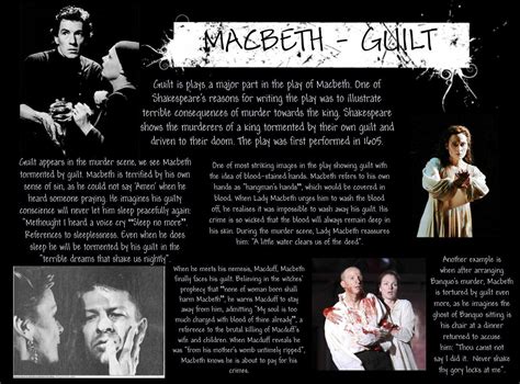 Check spelling or type a new query. Guilt. A major theme in Macbeth, not only scene in Macbeth when murdering Duncan but later on in ...
