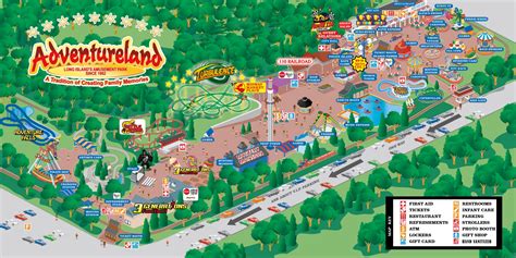 Adventureland Park Map Adventureland Amusement Park Long Island New York