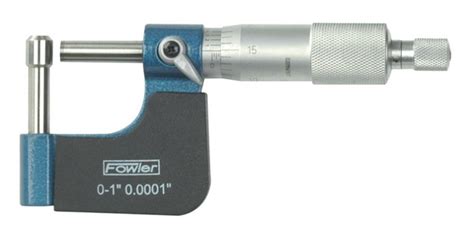 Fowler 1 2 Digit Counter Ball Anvil Micrometer With Standard 52 244