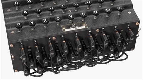 Enigma M4 Cipher Machine 3d Model 49 3ds Blend C4d Fbx Max Ma