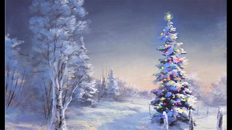 Simple Acrylic Christmas Tree Painting Youtube