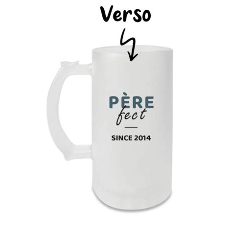 Chope De Bière Père Fect Cadeau Fête Des Pères Custom It