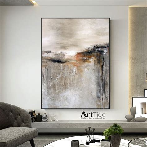 Large Contemporary Artbeige Paintingbrown Paintingpainting On Canvas