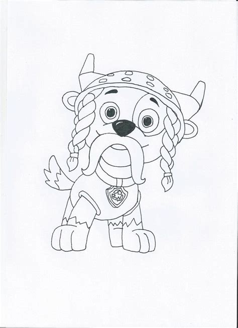 Paw Patrol Rocky Coloring Pages Coloring Home